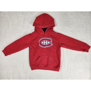NHL Montreal Canadiens Embroidered Label Pullover Hoodie Kids 4T Red